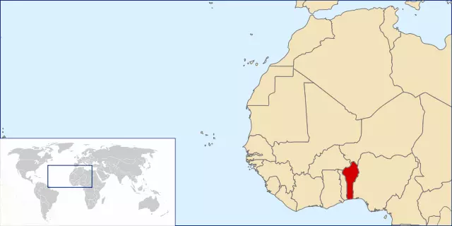 Bénin Carte
