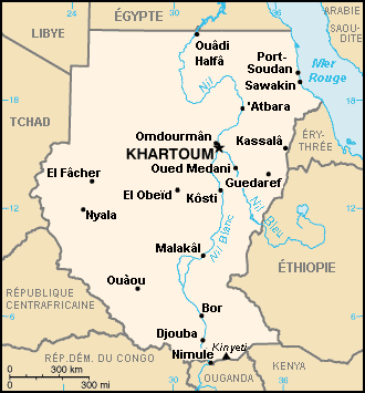 Soudan - carte