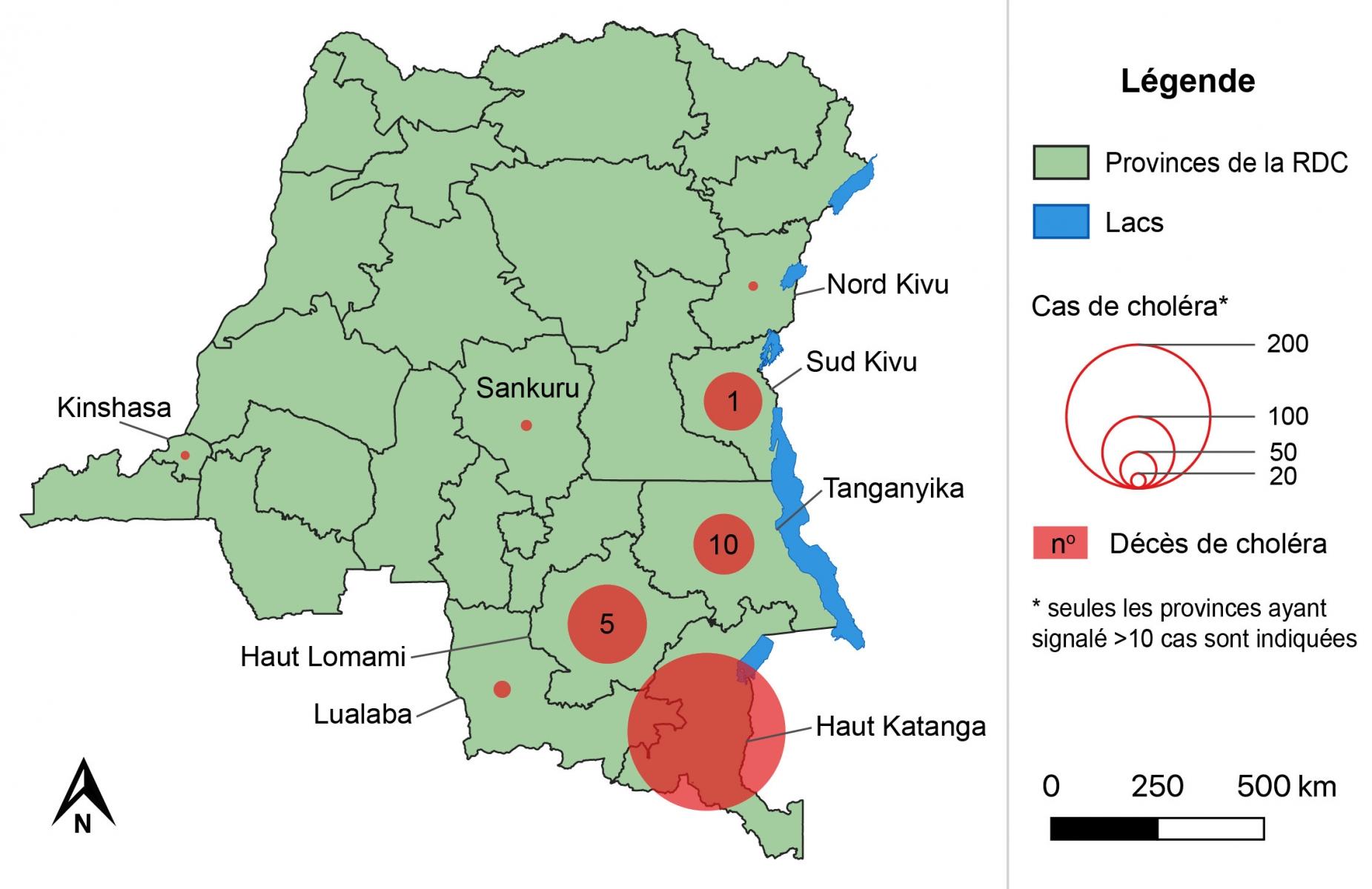 Le Choléra en République Démocratique du Congo : semaine 6, 2019 