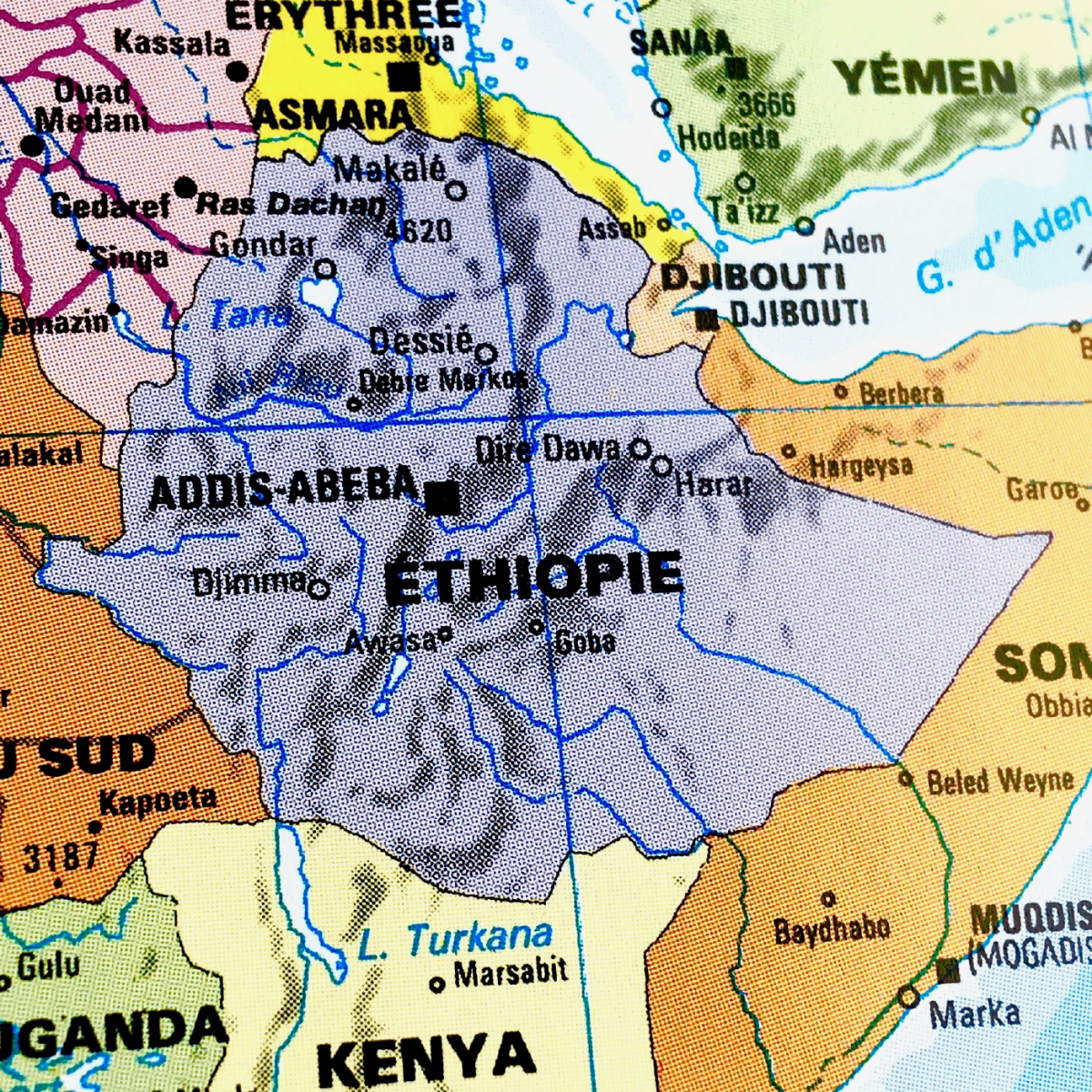 Carte d'Ethiopie