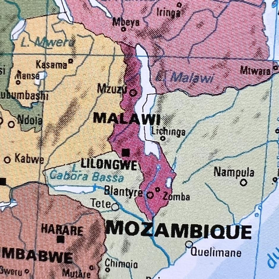 Carte du Malawi