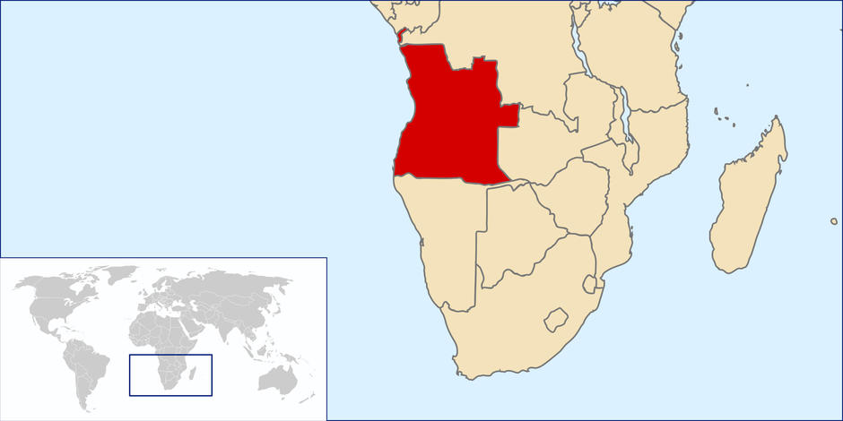 Map of Angola, By Rei-artur, CC BY-SA 3.0, via Wikimedia Commons