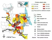 Lakes as source of cholera o