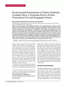 Environmental Determinants of Cholera Outbreaks in Inland Africa: A Systematic Review of Main Transmission Foci and Propagation Routes