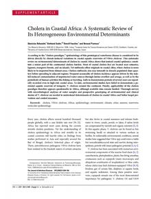 Cholera in Coastal Africa: A Systematic Review of Its Heterogeneous Environmental Determinants